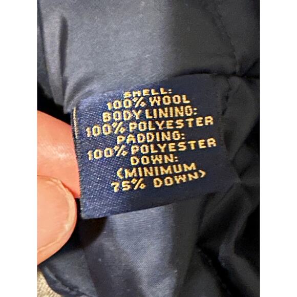 Brooks Brothers Loro Piana Brooksstrom Tan and Navy Blue Wool Vest XL - Picture 7 of 10